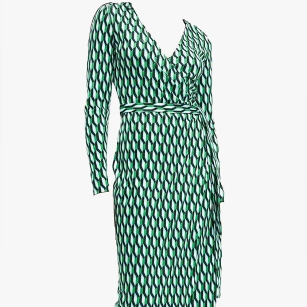 New with Tags.  Diane Von Furstenberg for Target Geometric Print Wrap Dress